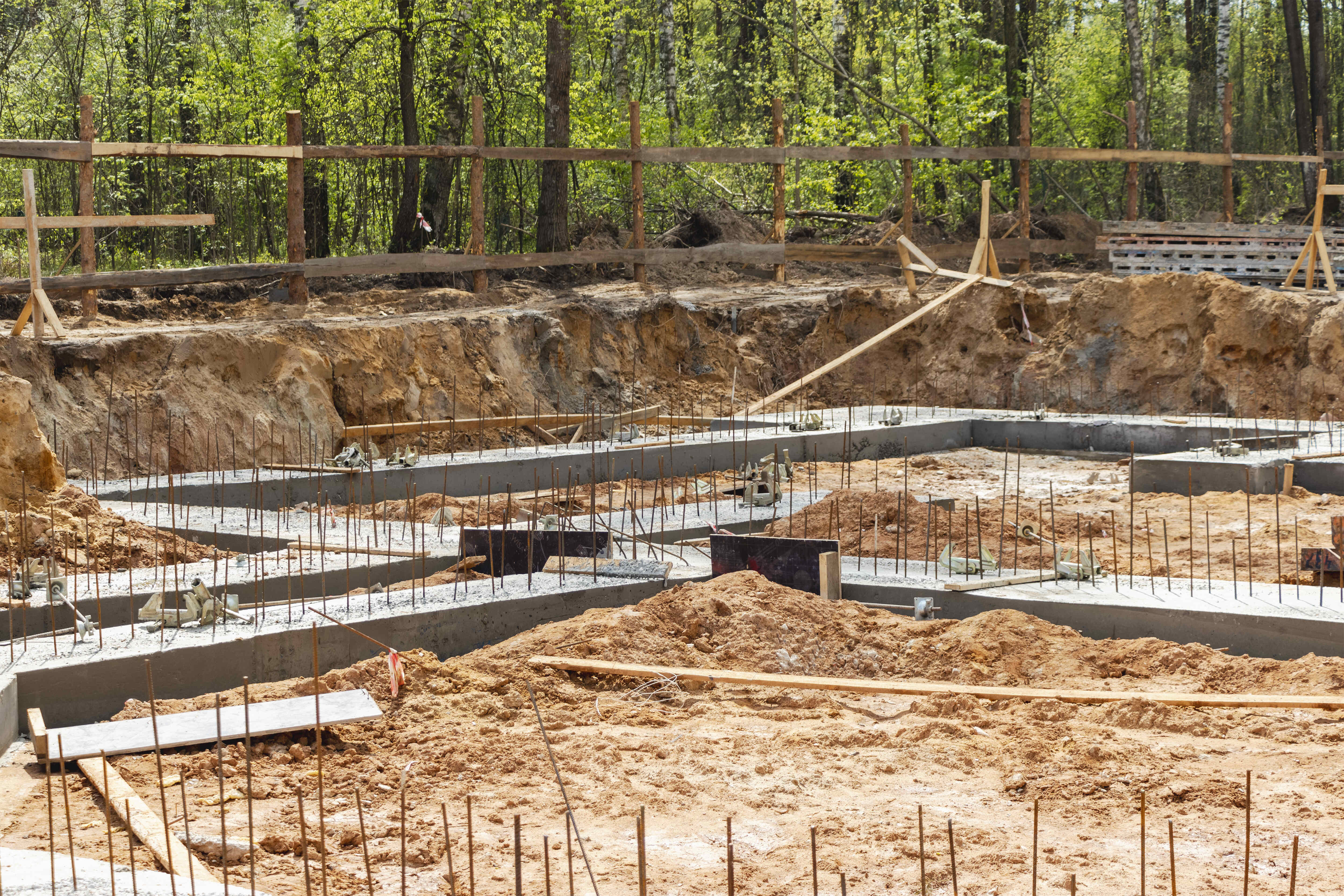 reinforced concrete foundation m